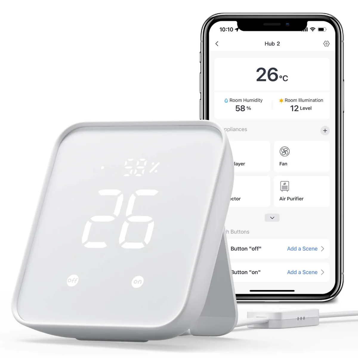 Télécommande infrarouge Wi-Fi SwitchBot Hub 2